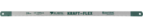 Полотно KRAFTOOL "KRAFT-FLEX" по металлу, Bi-Metal, 24TPI, 300 мм, 10 шт