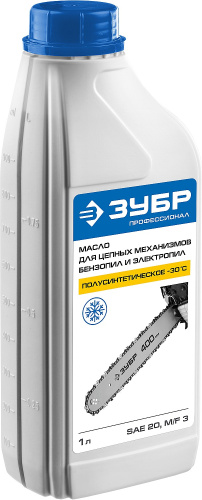 Масло ЗУБР, для пильных механизмов, полусинтетическое (-30С), 1л