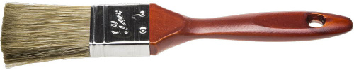 Кисть плоская STAYER "LASUR - LUX", деревянная ручка, смешанная щетина, 38 мм