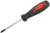 Отвертка "Стандарт", CrV сталь, прорезиненная черно-красная ручка  5х75 мм PH1