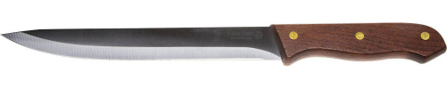 Нож LEGIONER "GERMANICA" нарезочный, тип "Solo" с деревянной ручкой, нерж лезвие 180 мм 