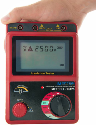 Измеритель сопротивления изоляции (мегаомметр) МЕГЕОН 13125