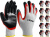 Перчатки ЗУБР "МАСТЕР" трикотажные, 13 класс, х/б, двойная обливная ладонь из латекса, L-XL, 10 пар
