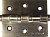 Петля универсальная ЗУБР 2 подшипника, цвет ст. латунь (AB), с крепежом, 75х63х2, 5мм, 2 шт 