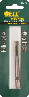 Метчик метрический, быстрорежущая (HSS) сталь Р6М5, М10х1,5 мм