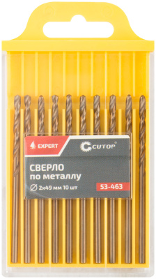 Сверло по металлу Cutop EXPERT, 2х49 мм (10 шт)