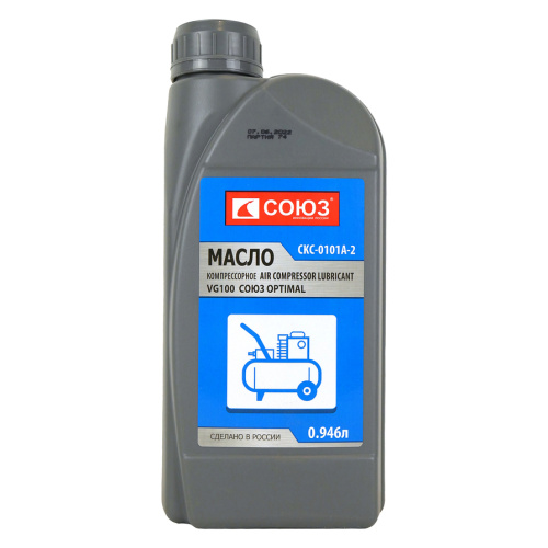 СКС-0101А-2 Масло Союз OPTIMAL компрессорное AIR COMPRESSOR LUBRICANT, VG100, 0.946 л