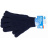 Перчатки трикотажные, акрил, двойные, цвет:синий,двойная манжета, Россия Сибртех