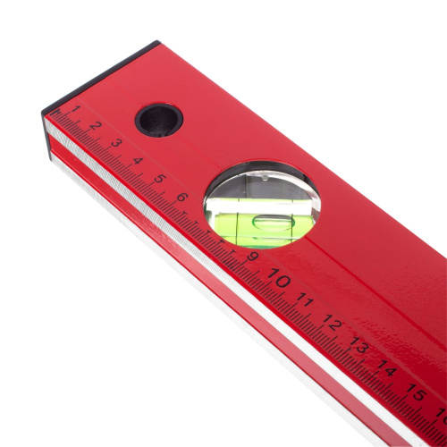 Уровень алюминиевый "Red", коробчатый корпус, фрезерованная грань, 3 акриловых глазка, 600мм, РемоКо