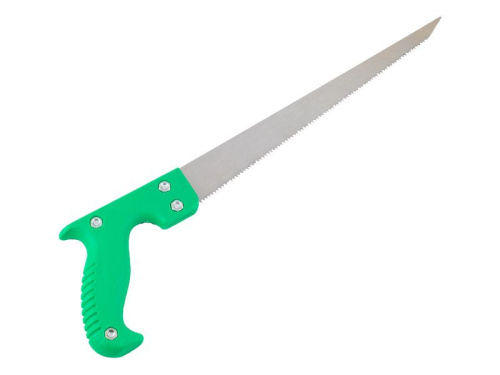 Ножовка выкружная пластиковая пистолетная рукоятка, шаг зуба 3мм, 300мм, РемоКолор