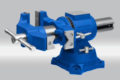 Тиски ЗУБР "ЭКСПЕРТ" слесарные, многофункциональные с поворотом в двух плоскостях, 100 мм