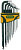 Набор ключей имбусовых KRAFTOOL "INDUSTRIE" длинные, шарик, Cr-Mo сталь(S2), HEX1, 5-10 мм, 9шт 