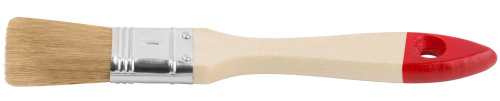 Кисть флейцевая "Оптима", натур. cветлая щетина, деревянная ручка  1" (25 мм)