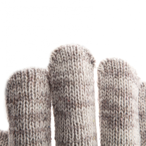 Перчатки трикотажные усиленне, бело-серый меланж, гелевое ПВХ-покрытие, 7 класс, Россия Сибртех