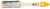 Кисть флейцевая "Стандарт-Плюс", натур.светлая щетина, деревянная ручка  1" (25 мм)