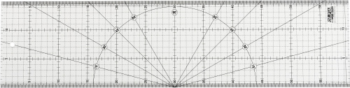 Линейка OLFA разметочная, метрическая, 150х600 мм