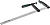 Струбцина, KRAFTOOL 32011-120-500, тип "F", DIN 5117, двухкомпонентная ручка, 120х500 мм