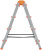 Лестница-стремянка стальная двусторонняя, 4 ступени, Н=88,5 см, вес 5,3 кг