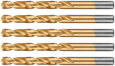 Сверло по металлу Cutop Profi с титановым покрытием, 8,5х117 мм (5 шт)