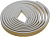 Уплотнитель ЗУБР резиновый самоклеящийся, профиль "D", белый, 6м 