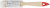 Кисть флейцевая "Оптима", натур. cветлая щетина, деревянная ручка 3/4" (19 мм)