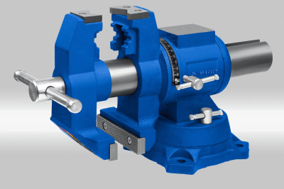Тиски ЗУБР "ЭКСПЕРТ" слесарные, многофункциональные с поворотом в двух плоскостях, 100 мм