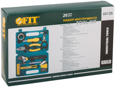 Набор инструмента 26 шт., пластиковый чемодан