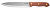 Нож LEGIONER "GERMANICA" шеф-повара с деревянной ручкой, нерж лезвие 200 мм 