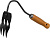 Грабли-рыхлитель "PROLine" 3-хзубые с деревянной ручкой, GRINDA 421514, 120х86х265мм