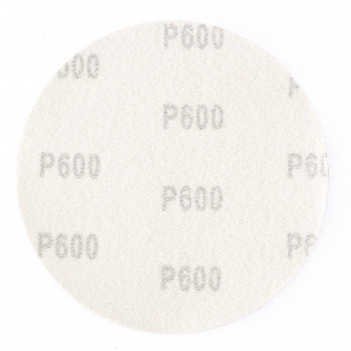 Круг абразивный на ворсовой подложке под "липучку", P 600, 125 мм, 10 шт Matrix