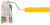 Валик полиакриловый, бежевый с черной полоской, диам. 40/61 мм, ворс 10,4 мм, 100 мм