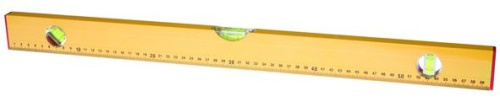 Уровень алюминиевый "Yellow", коробчатый корпус, 3 акриловых глазка, линейка, 1200мм, РемоКолор