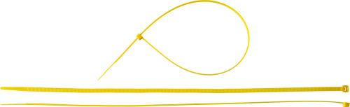 Кабельные стяжки желтые КС-Ж1, 4.8 x 400 мм, 100 шт, нейлоновые, ЗУБР