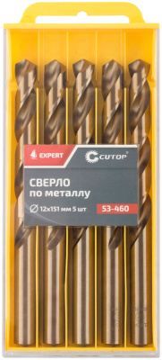 Сверло по металлу Cutop EXPERT, 12х151 мм (5 шт)