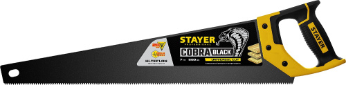 Универсальная ножовка Stayer "Cobra BLACK" 500 мм, 7TPI, 2-15081-50_z01