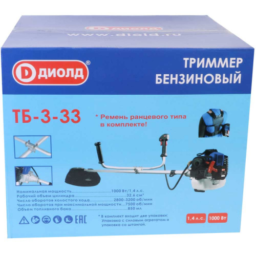 Бензиновый триммер Диолд ТБ-3-33 60020100