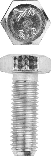 Болт ГОСТ 7798-70, M12 x 30 мм, 5 кг, кл. пр. 5.8, оцинкованный, ЗУБР