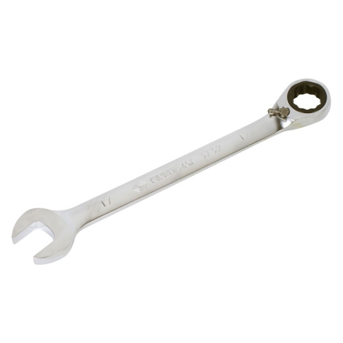 Ключ трещоточный комбинированный с флажковым переключением 17 мм KING TONY