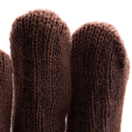 Перчатки трикотажные, акрил, ПВХ гель "Протектор", коричневые,оверлок, Россия Сибртех