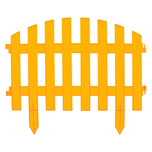 Забор декоративный "Винтаж" 28 х 300 см, желтый, Россия Palisad