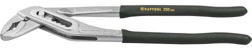 Клещи переставные "EXPERT", узкие губки, Cr-V, захват до 45мм/ 1 1/4", 250 мм, KRAFTOOL