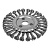 Щетка-крацовка дисковая, витая стальная проволока, посад. d=22,2 мм, d=150мм, РемоКолор