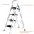 Лестница-стремянка СИБИН стальная c широкими ступенями, 4 ступени