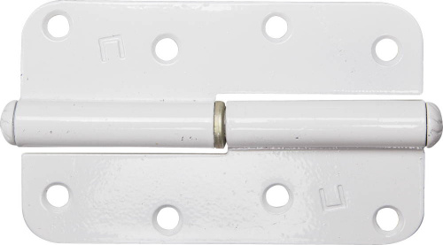 Петля накладная стальная "ПН-110", цвет белый, правая, 110 мм