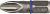 Биты ЗУБР "ЭКСПЕРТ" кованые, хромомолибденовая сталь, тип хвостовика C 1/4", PH3, 25мм, 2шт