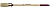 Кисть круглая ЗУБР "УНИВЕРСАЛ - МАСТЕР", светлая щетина, деревянная ручка, №2, 20 мм