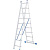 Лестница, 2 х 9 ступеней, алюминиевая, двухсекционная, Россия Сибртех