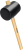 Киянка STAYER резиновая черная с деревянной ручкой, 1130г