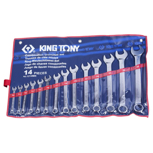 Набор комбинированных ключей, 10-32 мм, 14 предметов KING TONY