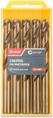 Сверло по металлу Cutop EXPERT, 13х151 мм (5 шт)